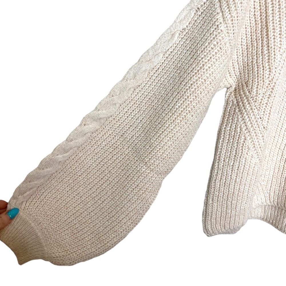 Nwt BP Cable Knit Balloon Sleeve Sweater - Picture 5 of 14